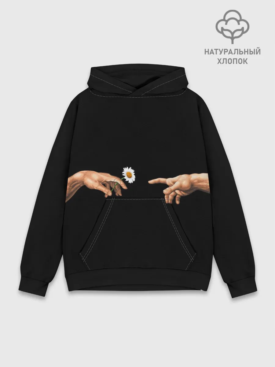 Худи мужской база хлопок / Сотворение Адама