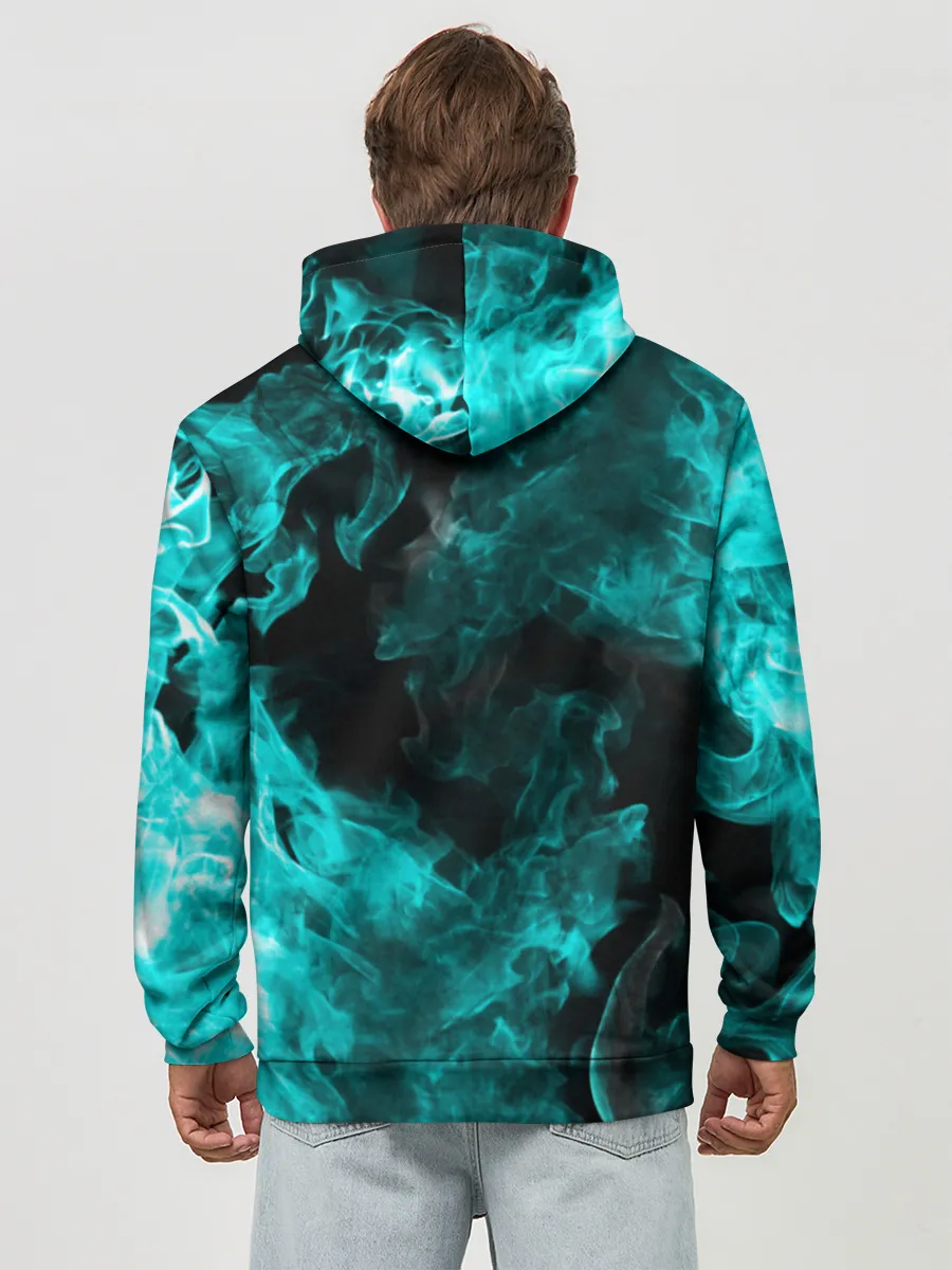 Худи мужской база хлопок / ОГОНЬ