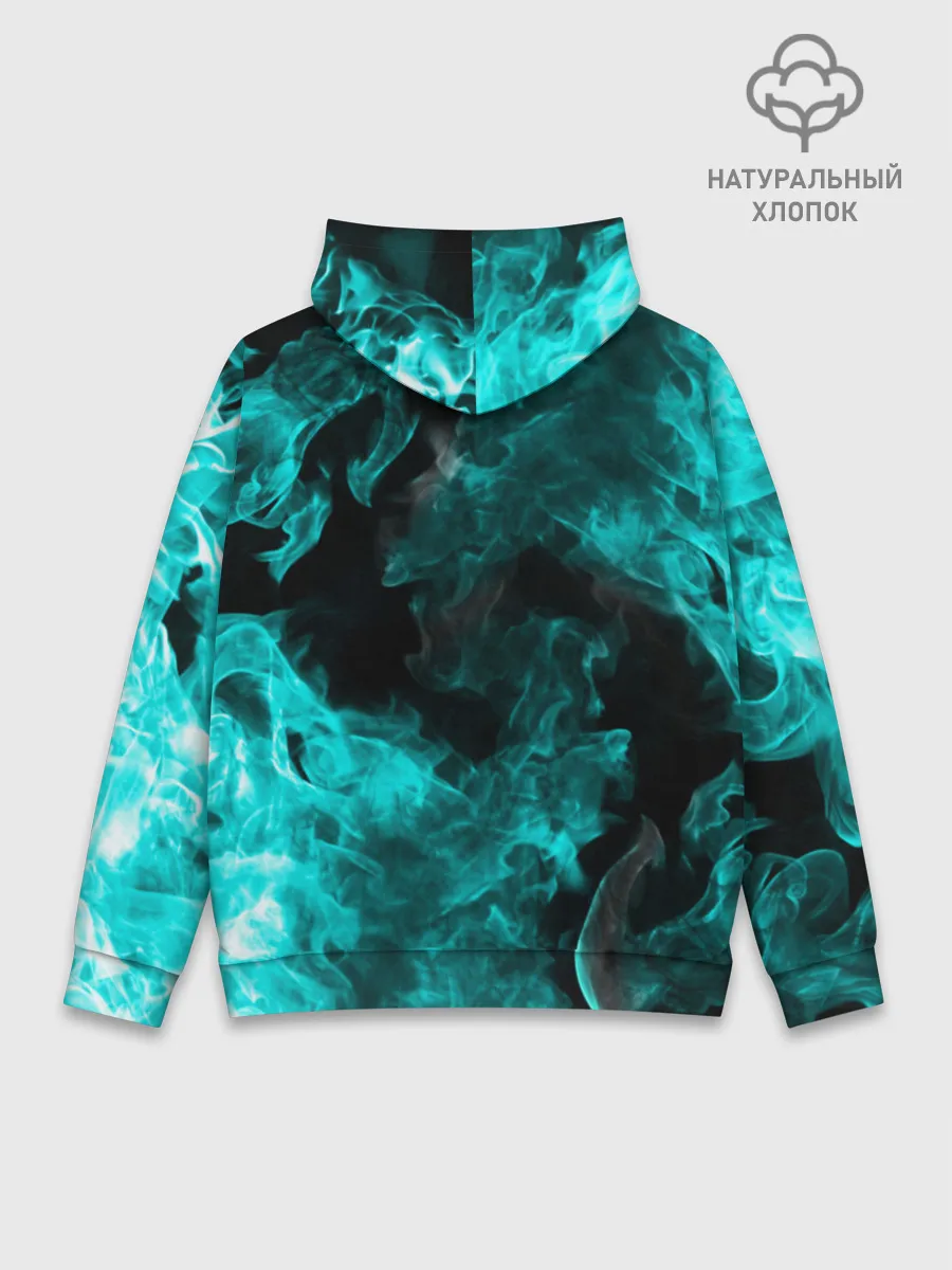 Худи мужской база хлопок / ОГОНЬ