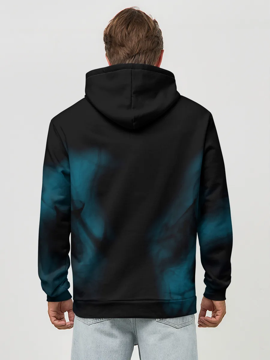 Худи мужской база хлопок / Не волнуйся, будь Хэппи