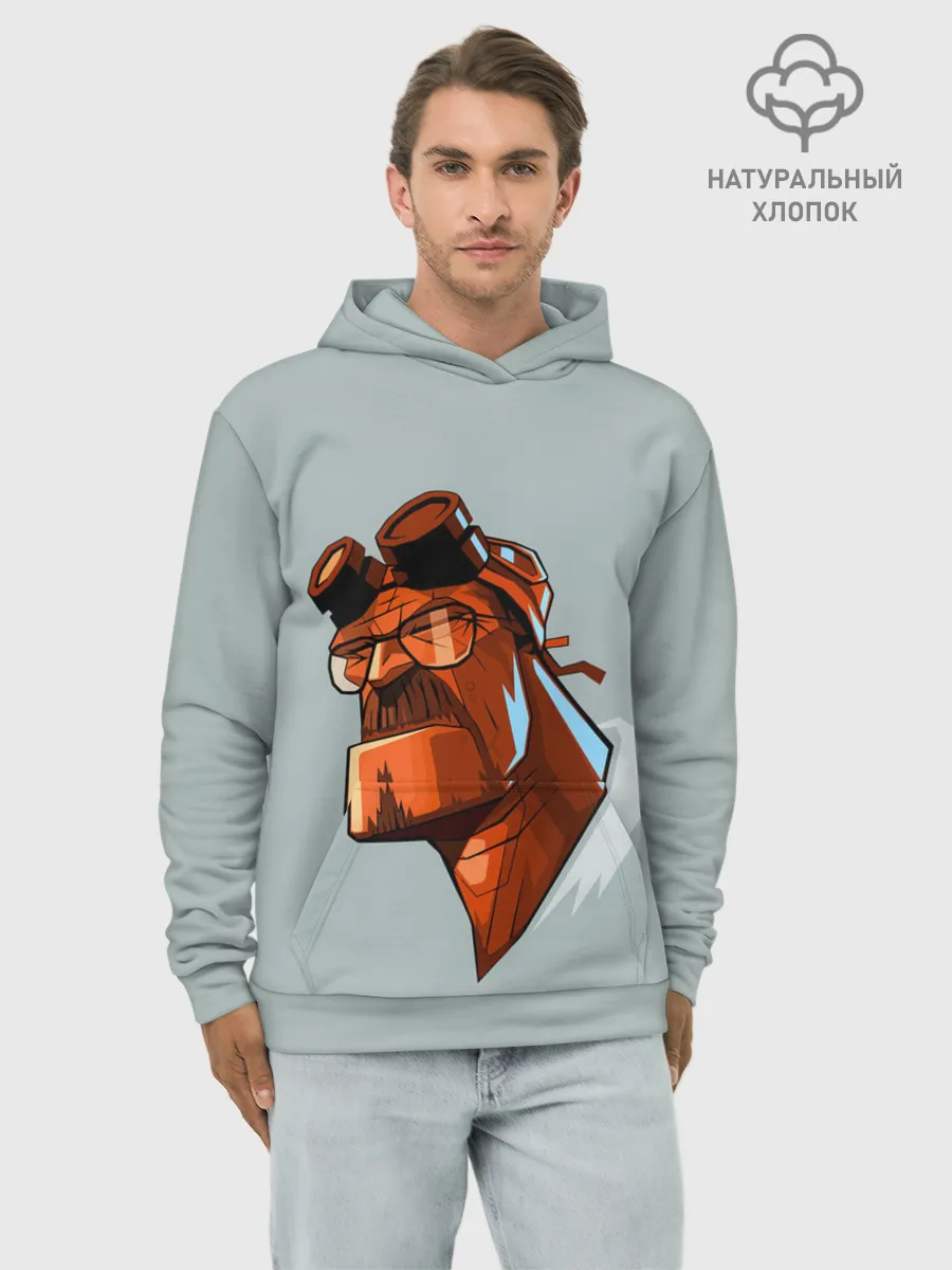 Худи мужской база хлопок / Hellbad