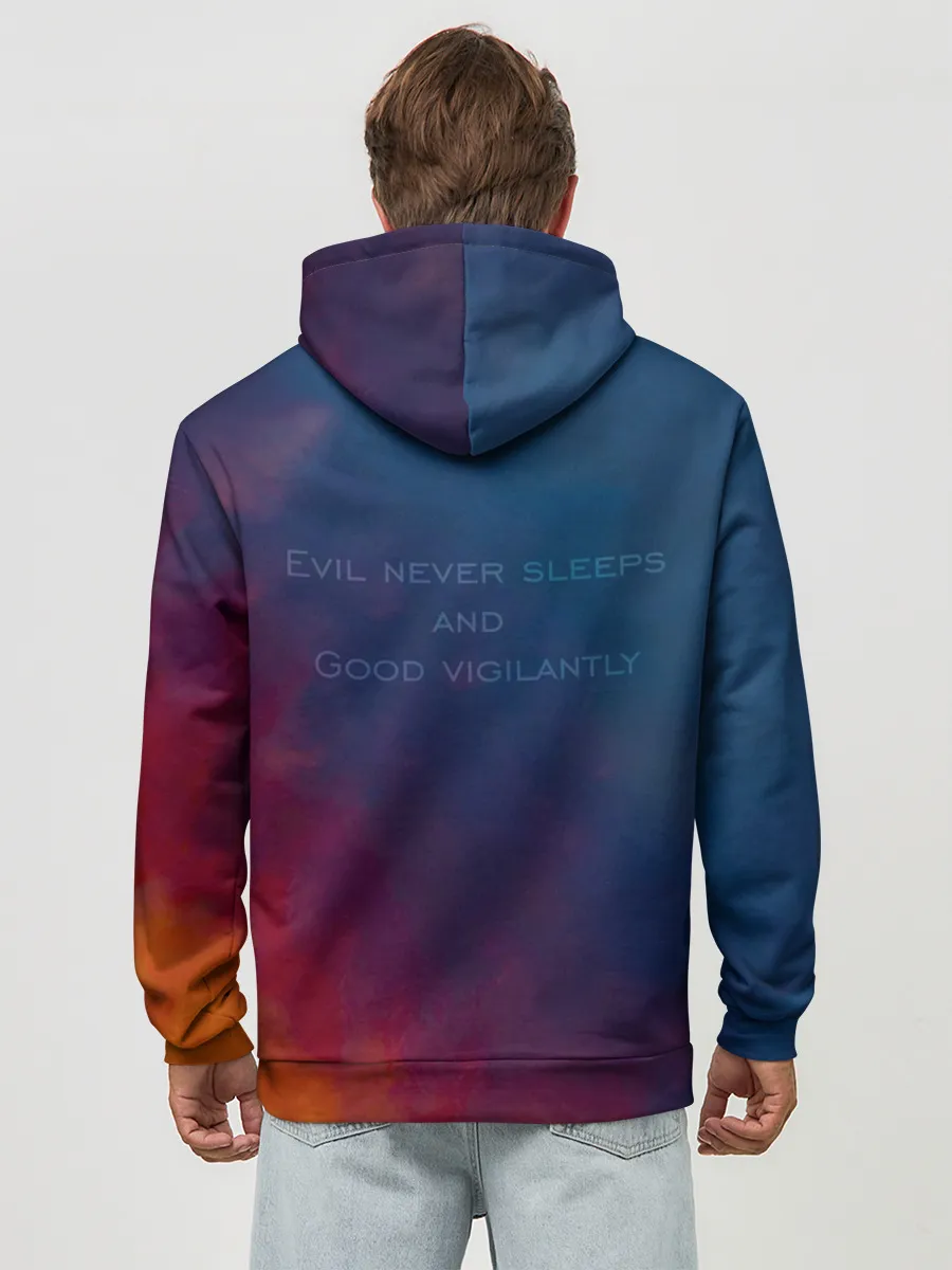 Худи мужской база хлопок / Кроули и Азирафель