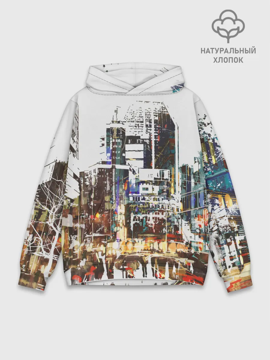Худи мужской база хлопок / Мегаполис