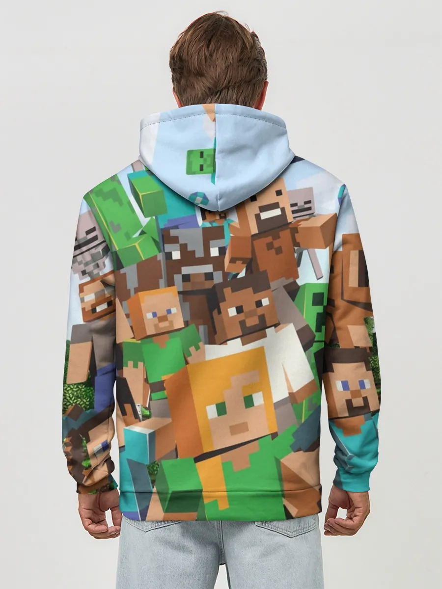 Худи мужской база хлопок / MINECRAFT