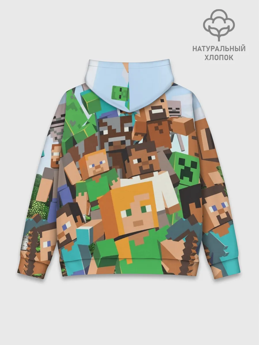 Худи мужской база хлопок / MINECRAFT