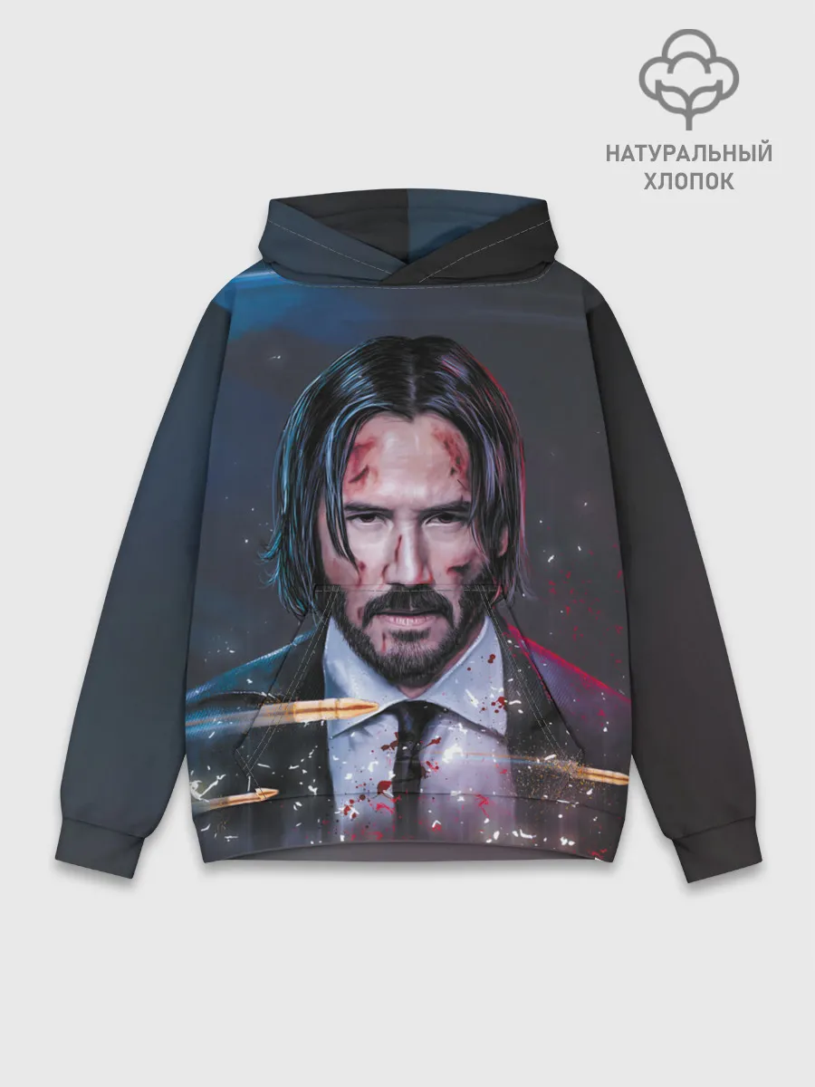 Худи мужской база хлопок / Джон Уик