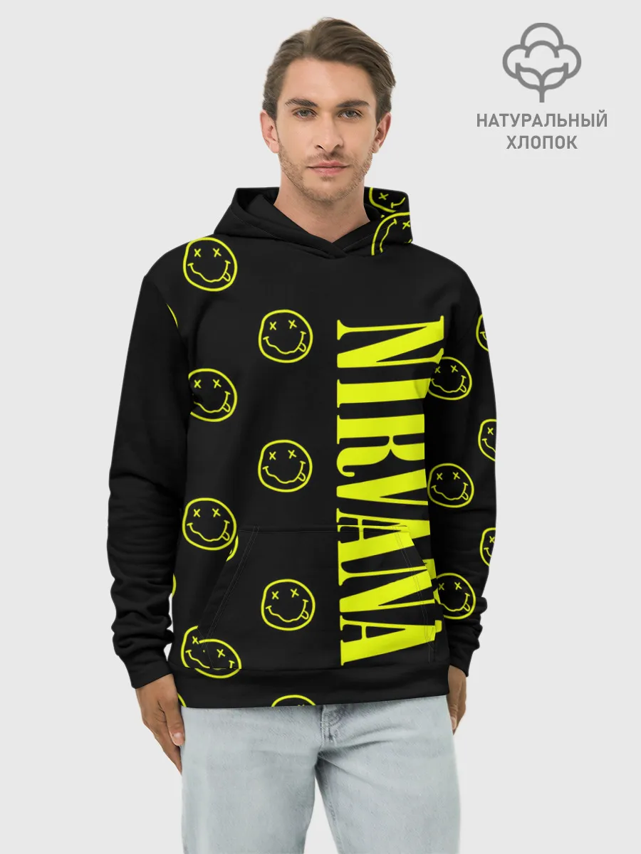 Худи мужской база хлопок / Nirvana 2