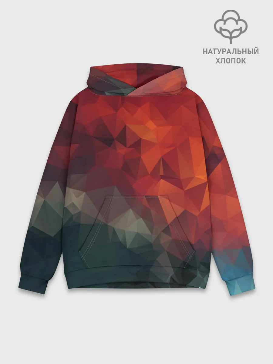 Худи мужской база хлопок / АБСТРАКЦИЯ.