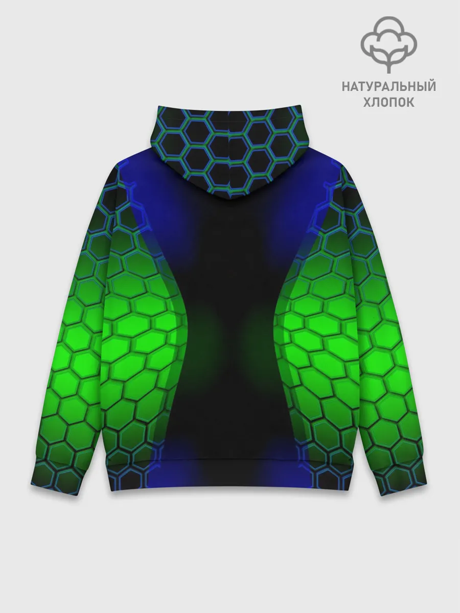 Худи мужской база хлопок / Паук на ночной охоте