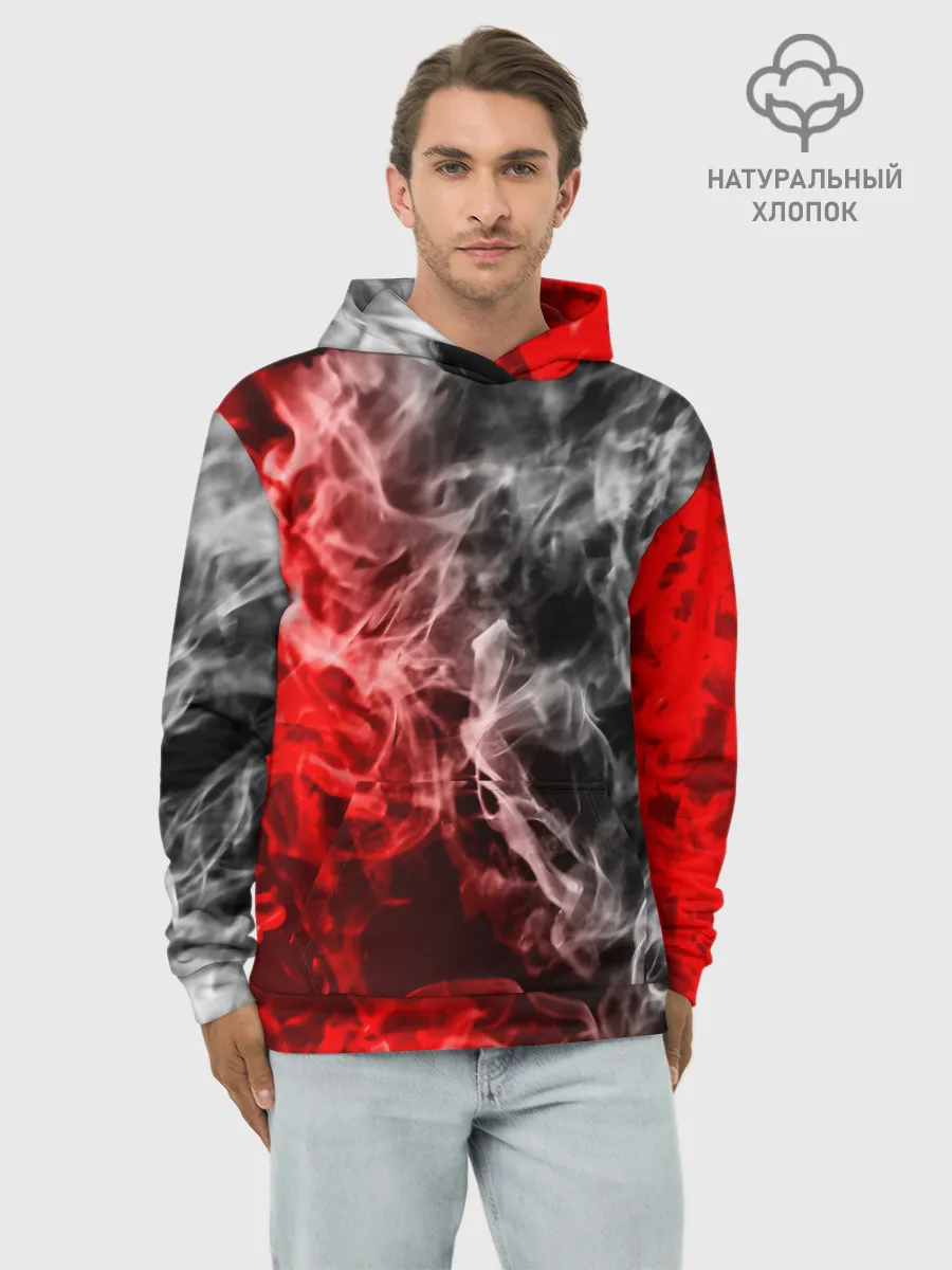 Худи мужской база хлопок / БИТВА ОГНЕЙ