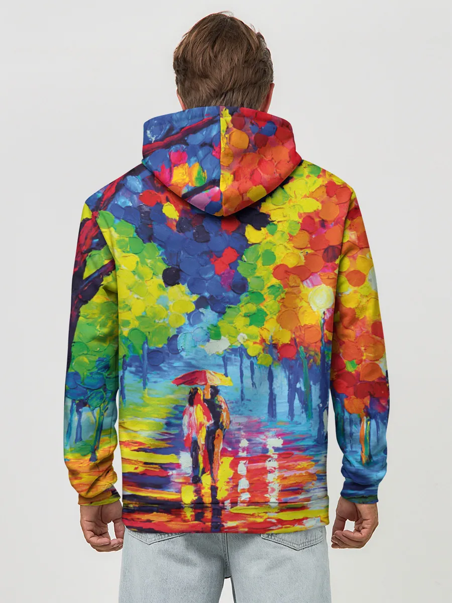 Худи мужской база хлопок / Осенний бульвар