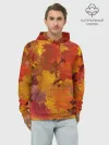 Худи мужской база хлопок / Осенние листья