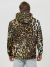 Худи мужской база хлопок / Шкура леопарда