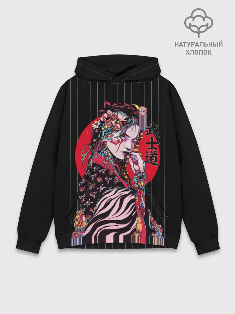 Худи мужской база хлопок / Гейша