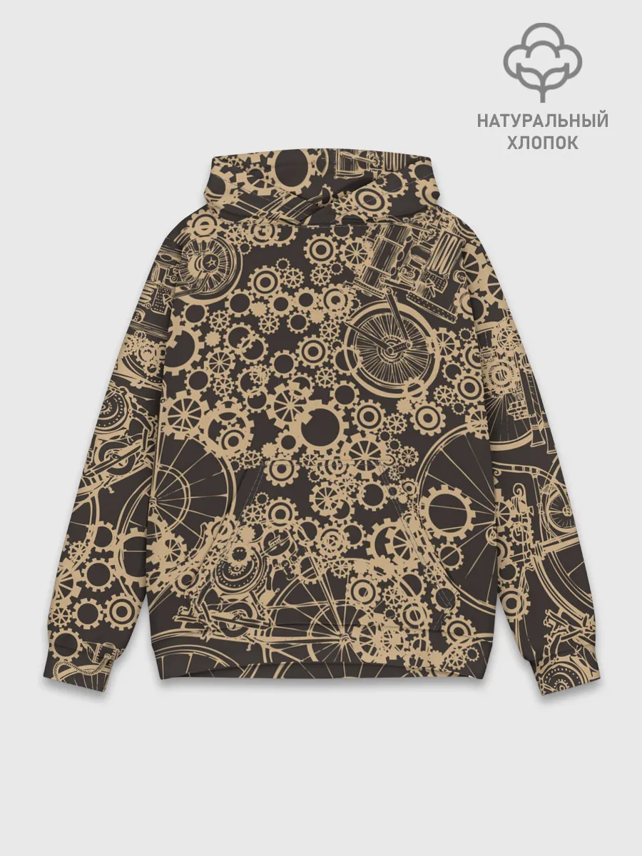 Худи мужской база хлопок / Ретро велосипеды