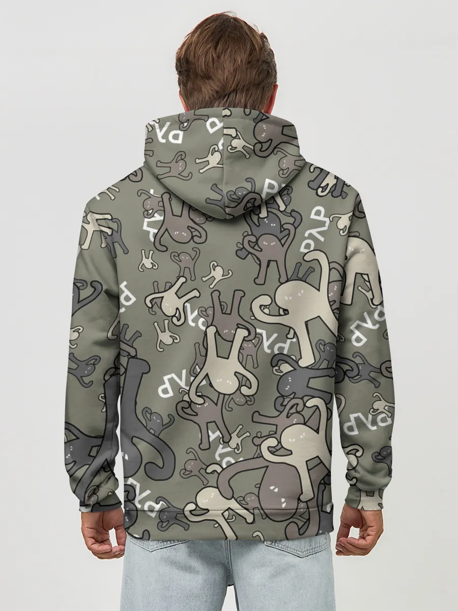 Худи мужской база хлопок / ЪУЪ КАМУФЛЯЖ.