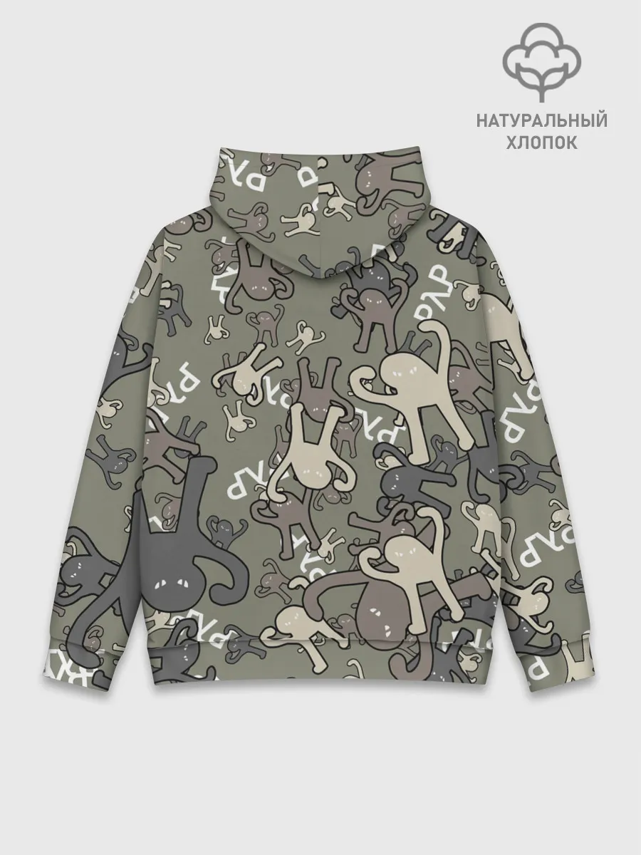 Худи мужской база хлопок / ЪУЪ КАМУФЛЯЖ.