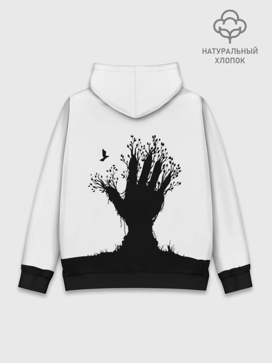 Худи мужской база хлопок / Дерево
