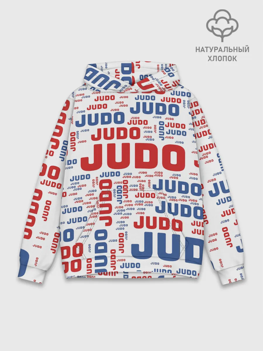Худи мужской база хлопок / Дзюдо
