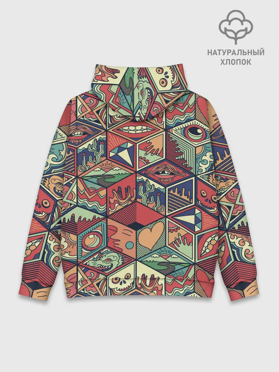 Худи мужской база хлопок / Психоделика