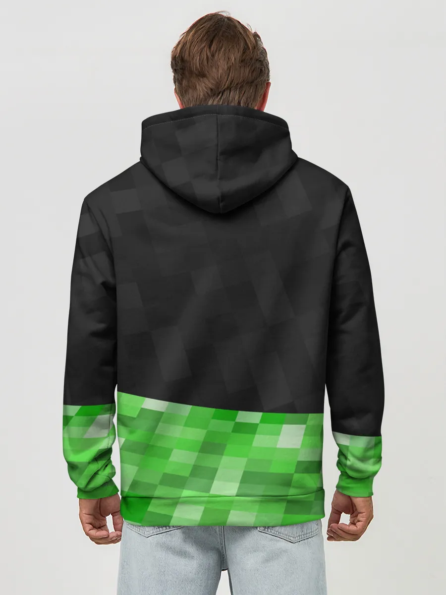 Худи мужской база хлопок / Minecraft EARTH - Котик