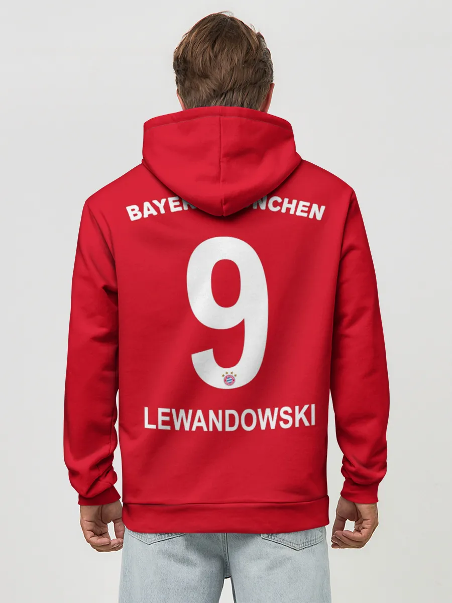 Худи мужской база хлопок / Lewandowski home 19-20