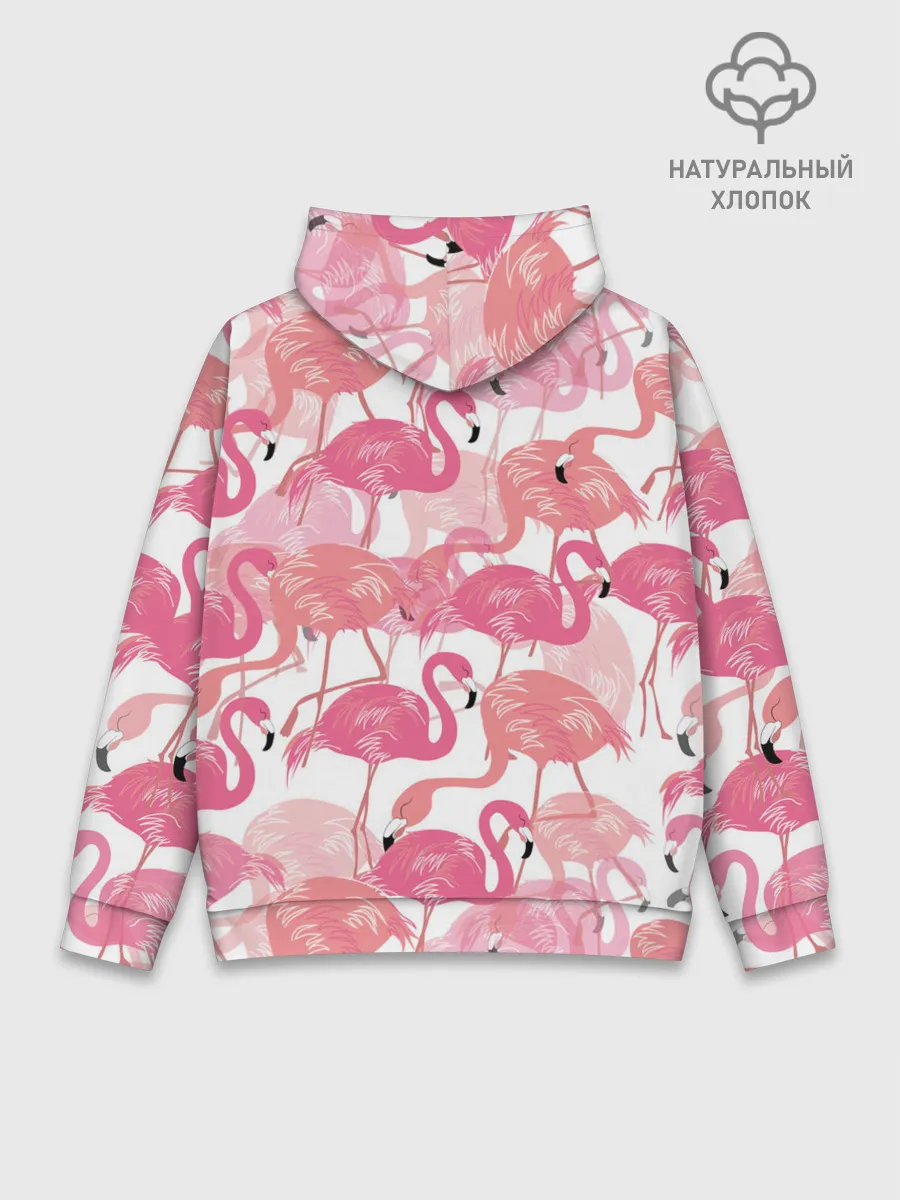 Худи мужской база хлопок / Фламинго