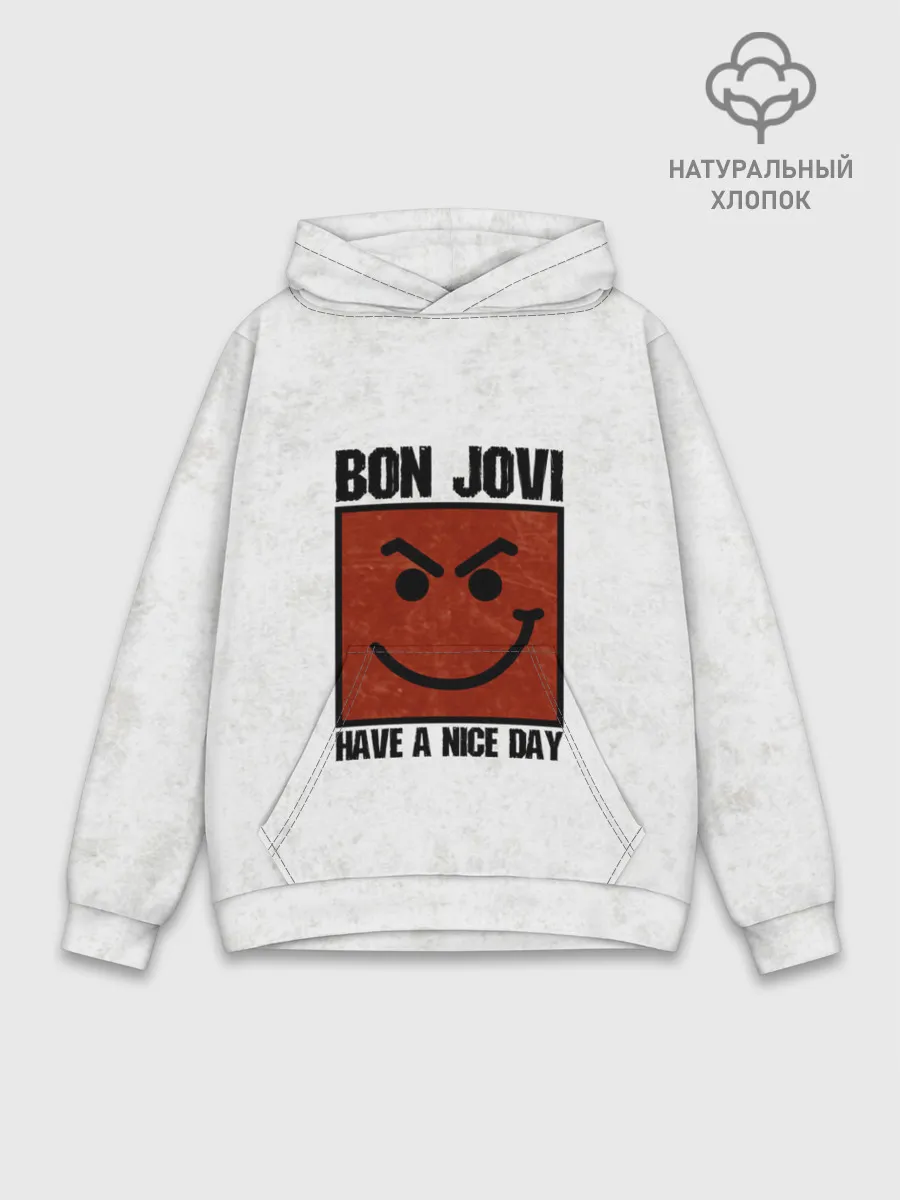 Худи мужской база хлопок / Have a nice day