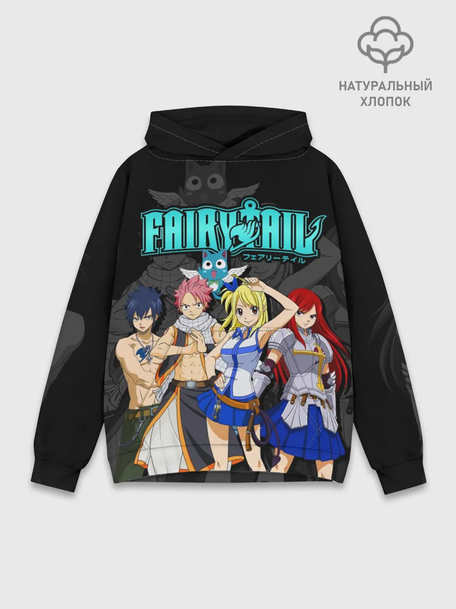 Худи мужской база хлопок / банда Фейри Тейл