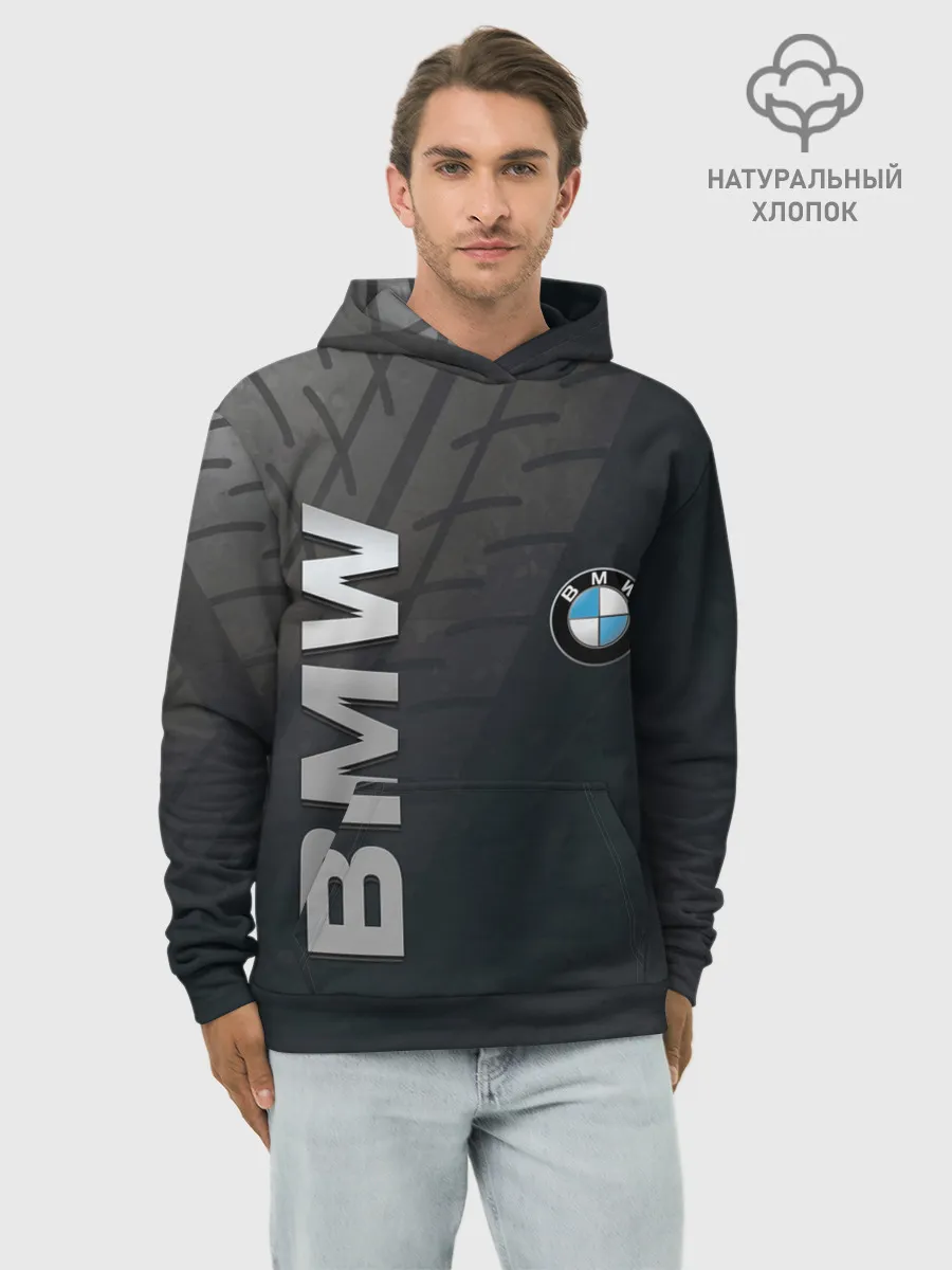 Худи мужской база хлопок / BMW