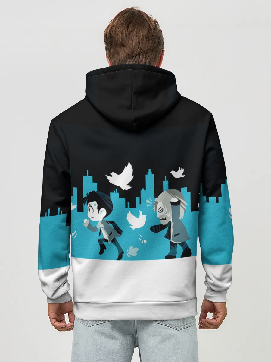 Худи мужской база хлопок / ROAD TO DETROIT