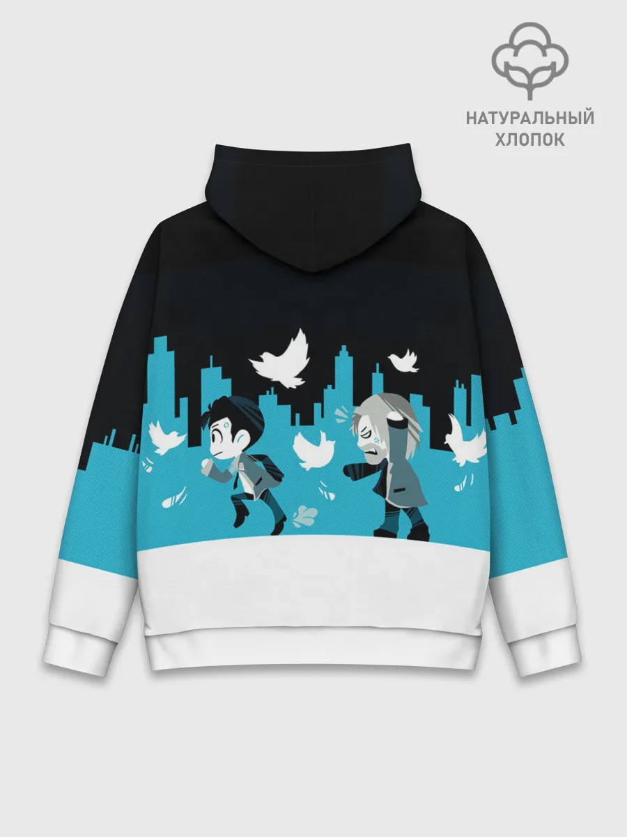 Худи мужской база хлопок / ROAD TO DETROIT