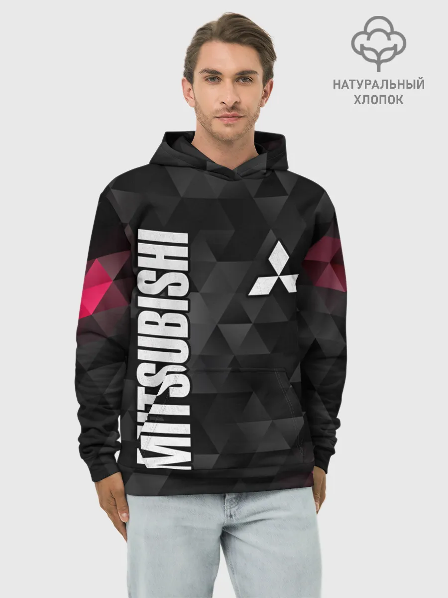 Худи мужской база хлопок / Mitsubishi