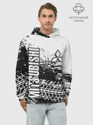 Худи мужской база хлопок / Mitsubishi