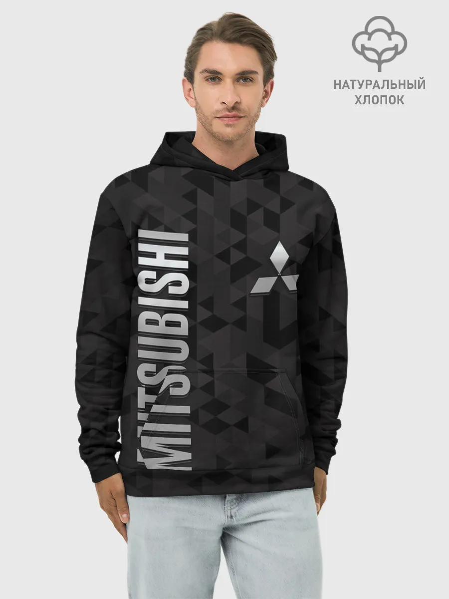 Худи мужской база хлопок / Mitsubishi