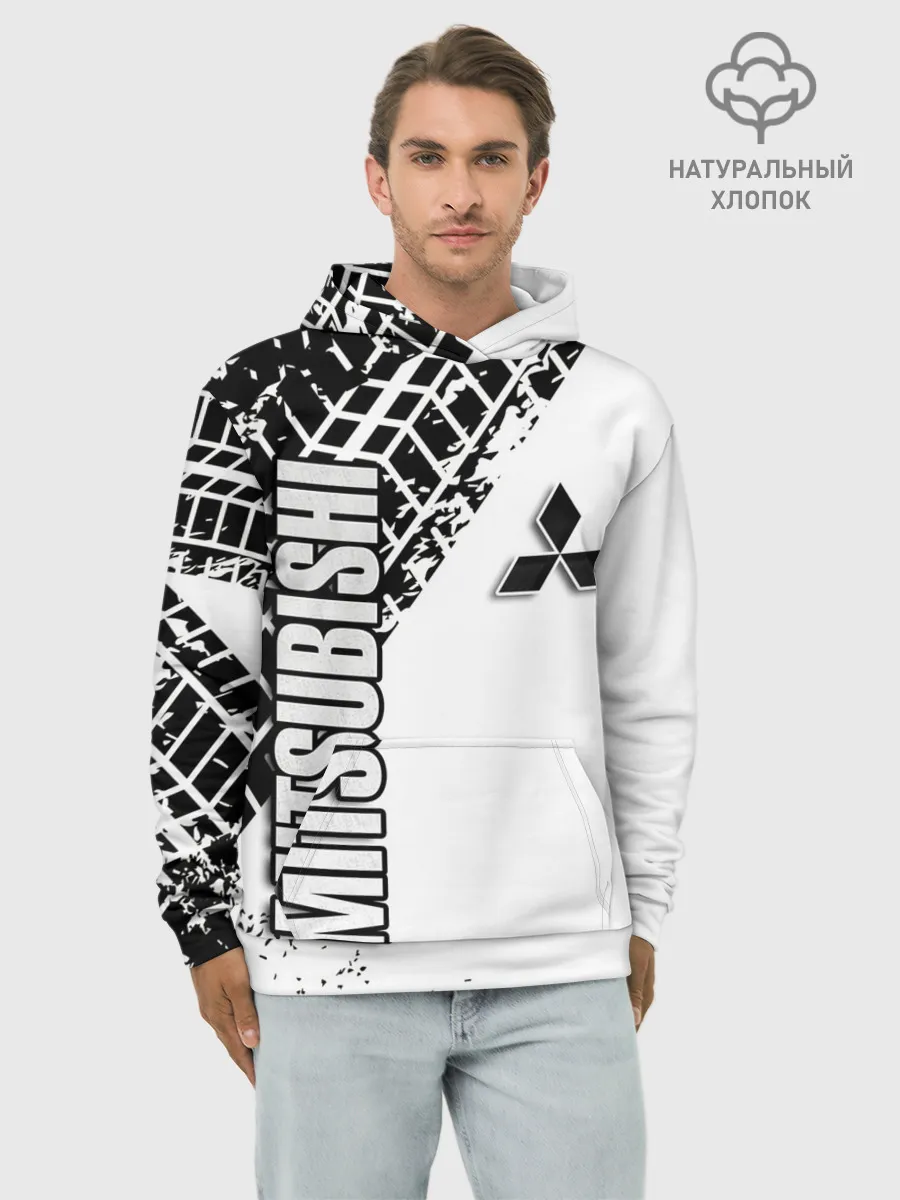 Худи мужской база хлопок / Mitsubishi