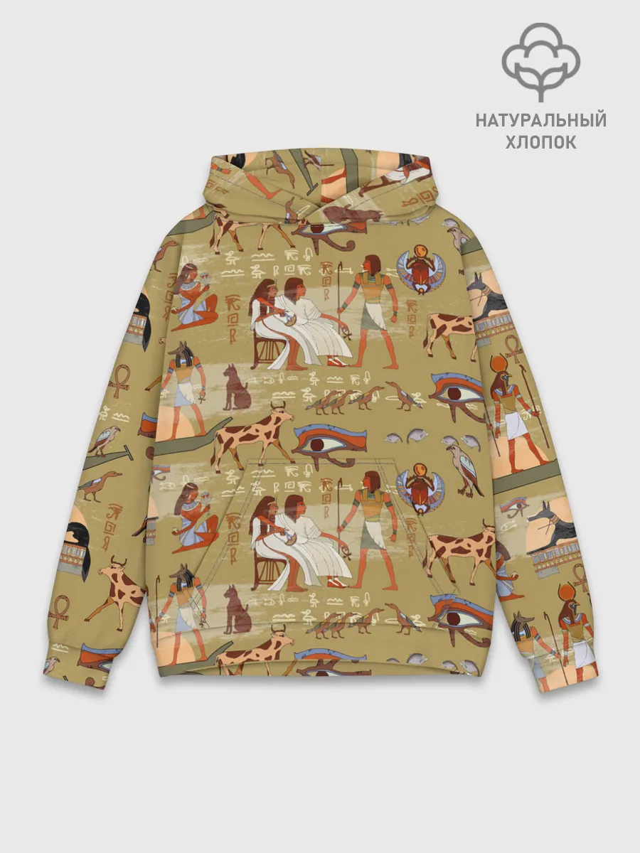 Худи мужской база хлопок / Египетские Боги