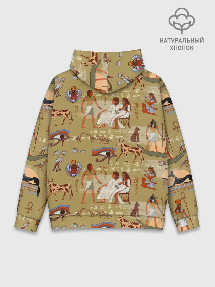 Худи мужской база хлопок / Египетские Боги