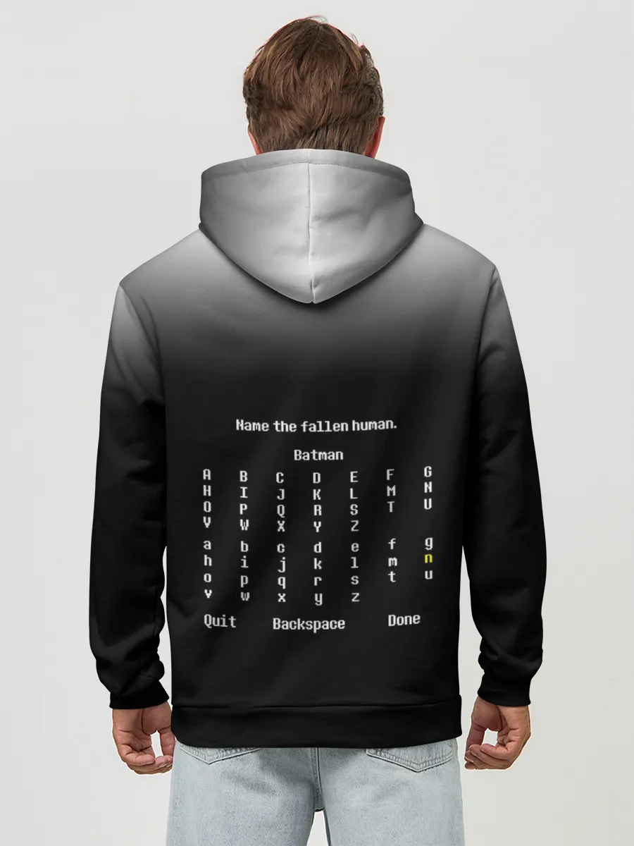 Худи мужской база хлопок / Undertale STOP.