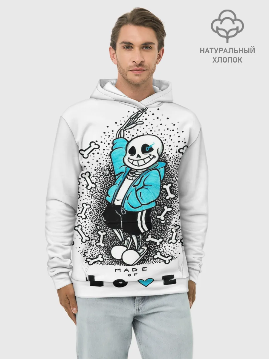 Худи мужской база хлопок / Made of love