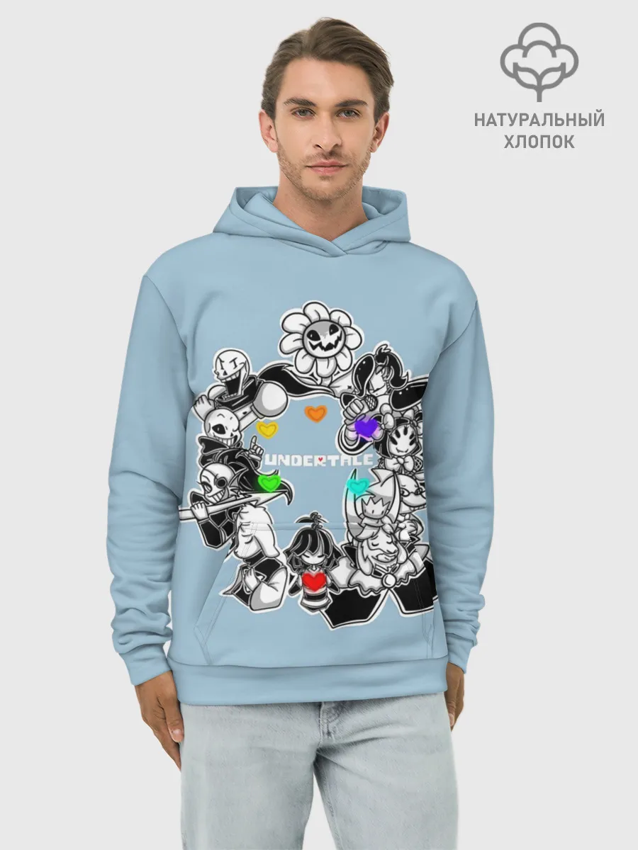 Худи мужской база хлопок / Undertale