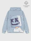 Худи мужской база хлопок / Marshmello Pixel