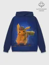 Худи мужской база хлопок / Pikachu Pika Pika