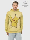 Худи мужской база хлопок / Pikachu Pika Pika