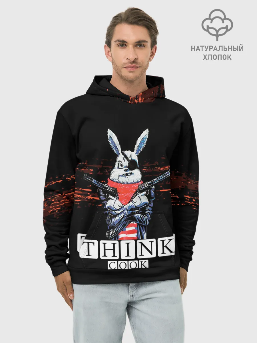 Худи мужской база хлопок / Кролик с Пистолетами: Измайлов