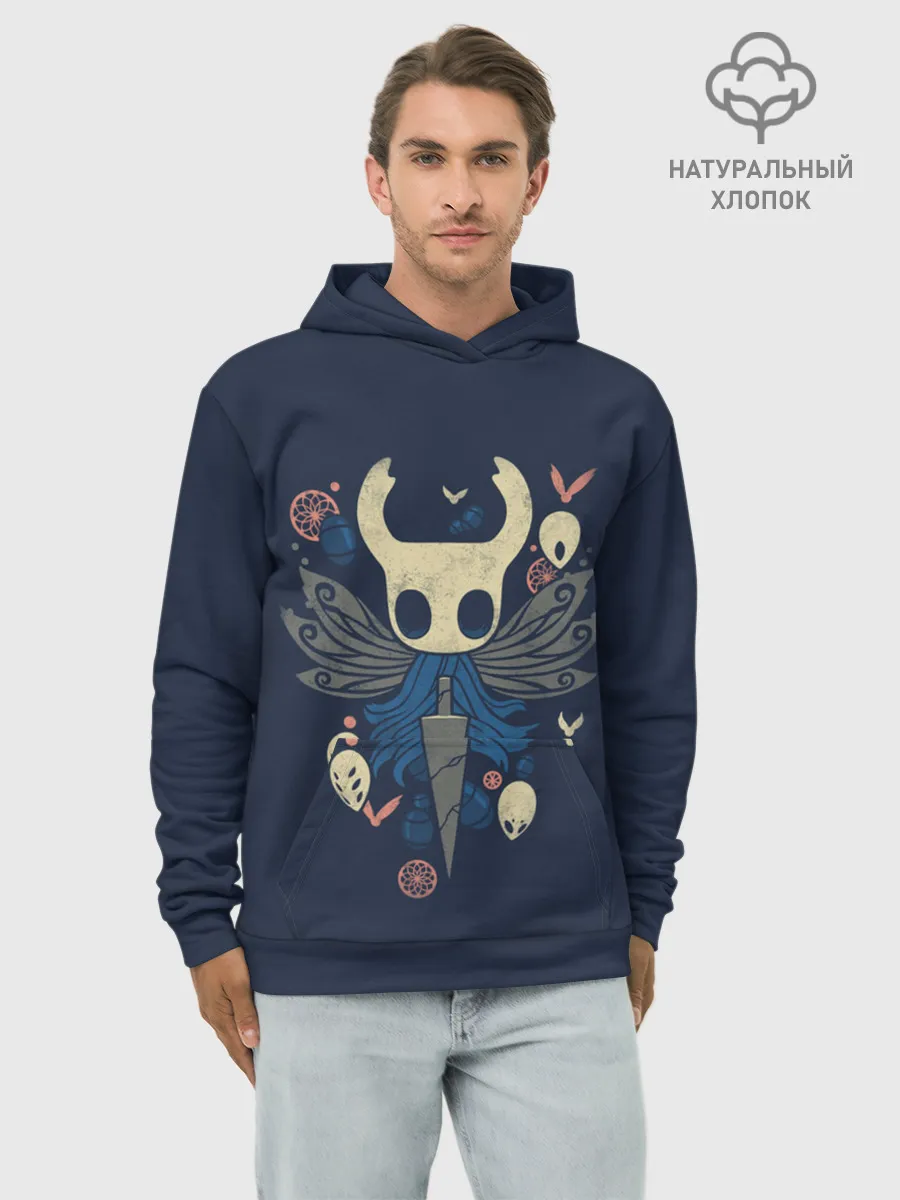 Худи мужской база хлопок / Hollow Knight