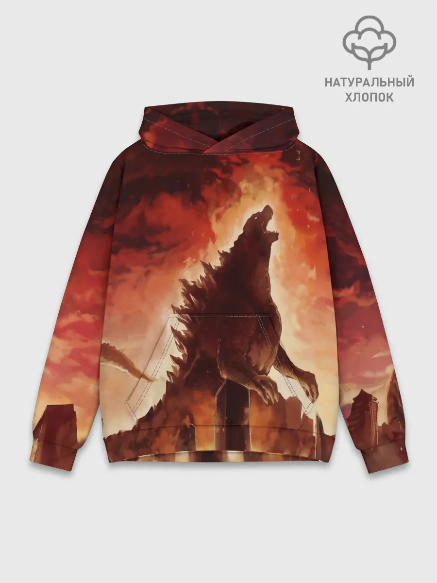 Худи мужской база хлопок / GODZILLA