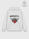 Худи мужской база хлопок / Bon Jovi