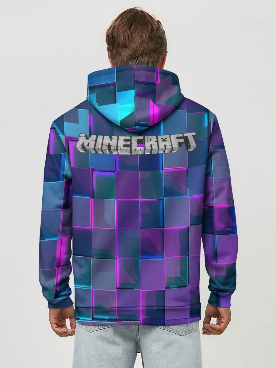 Худи мужской база хлопок / Майнкрафт на скиле