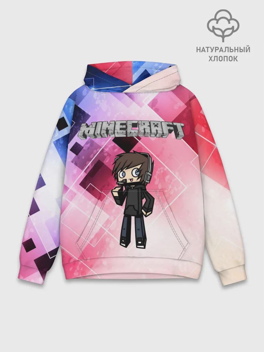 Худи мужской база хлопок / Майнкрафт